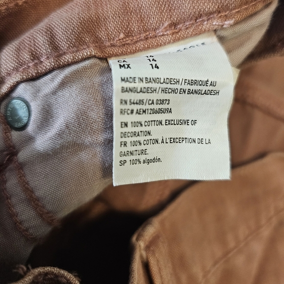 American Eagle NWT Shorts 14 Pink Stylish Distressed - Picture 9 of 11